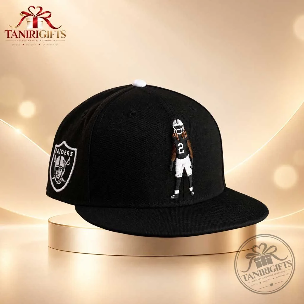 Las Vegas Raiders #2 Embroidered Black Snapback Hat