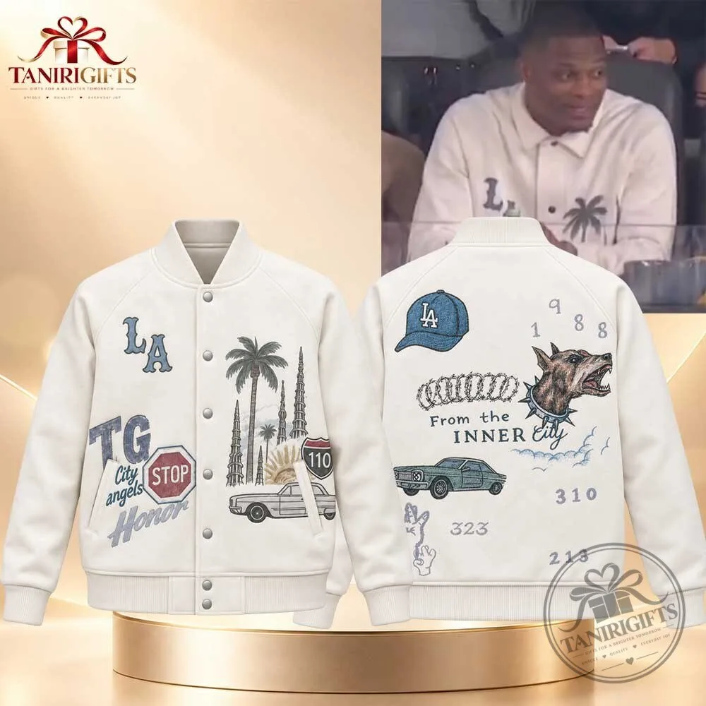 Russell Westbrook LA Fleece Coaches Jacket 10 Russell Westbrook LA Fleece Coaches Jacket detailed product view