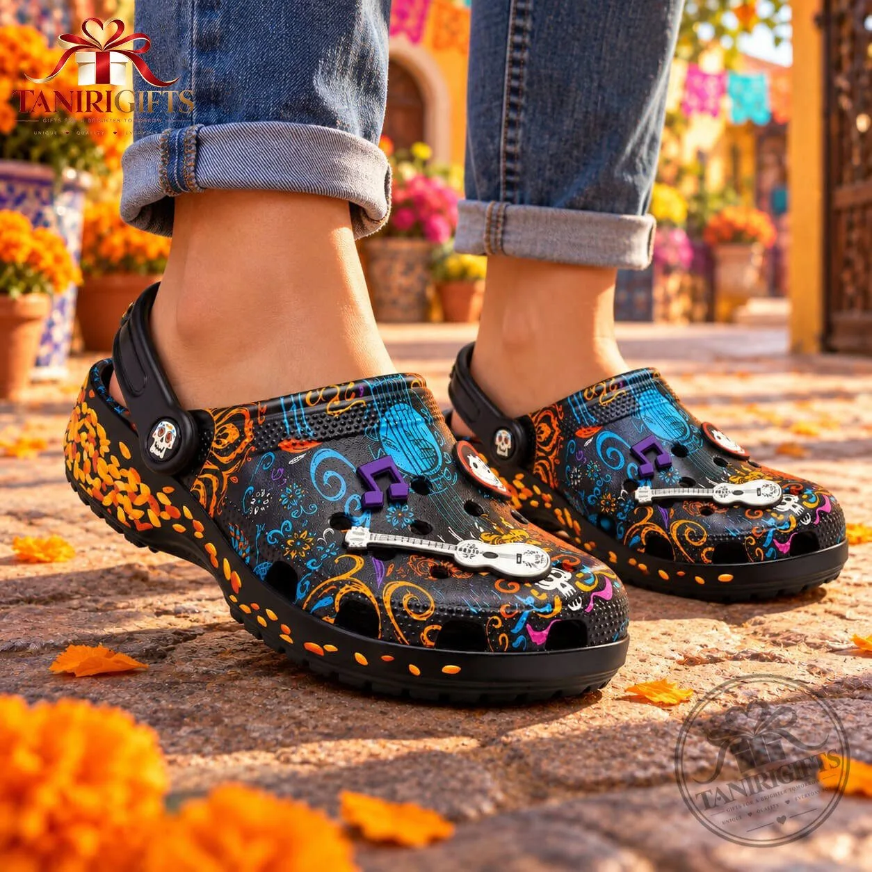 Disney Pixar Coco x Crocs Classic Clog Special Edition Shoes 9 Disney Pixar Coco x Crocs Classic Clog Special Edition Shoes detailed product view