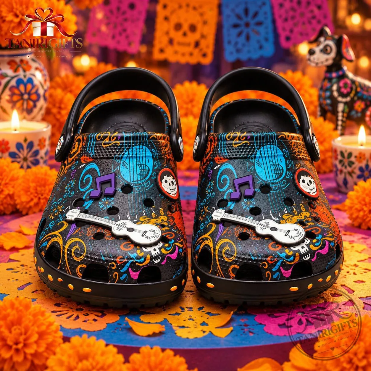 Disney Pixar Coco x Crocs Classic Clog Special Edition Shoes 10 Disney Pixar Coco x Crocs Classic Clog Special Edition Shoes detailed product view