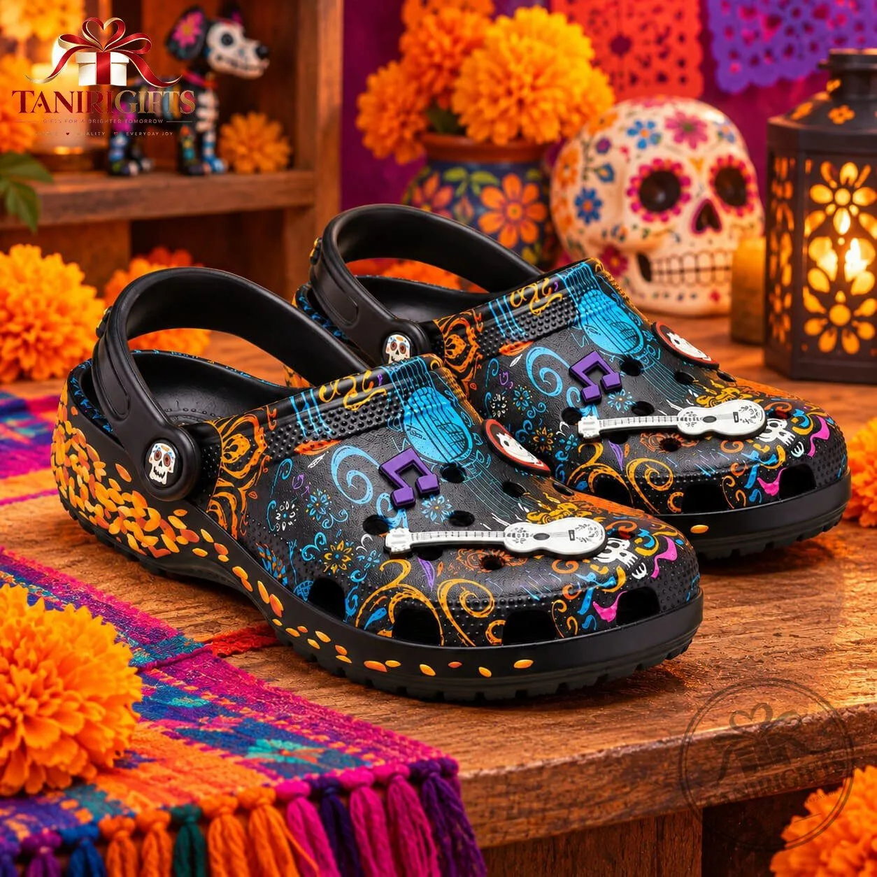 Disney Pixar Coco x Crocs Classic Clog Special Edition Shoes 11 Disney Pixar Coco x Crocs Classic Clog Special Edition Shoes detailed product view