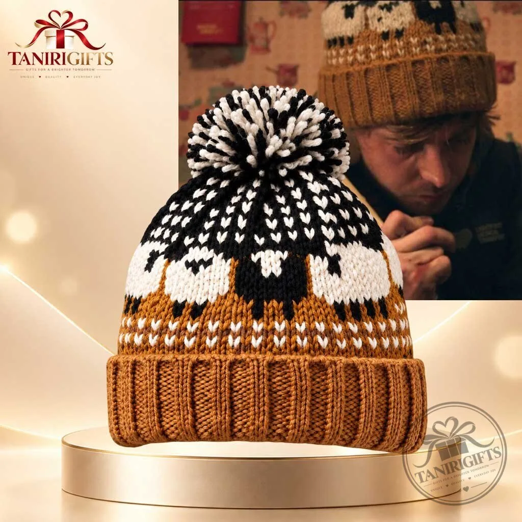 Resident Evil Outbreak Night Cozy Sheep Knit Baa-ble Beanie Hat with Pom Pom