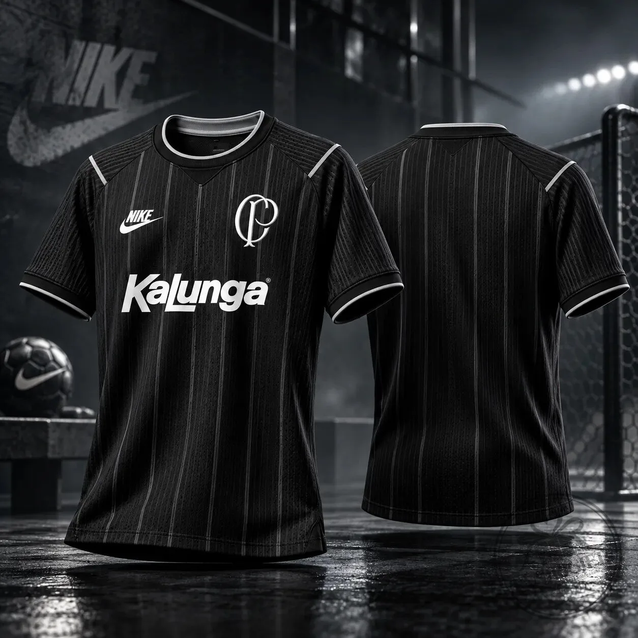 Nike Corinthians Black And Silver Concept Away Jersey 2026