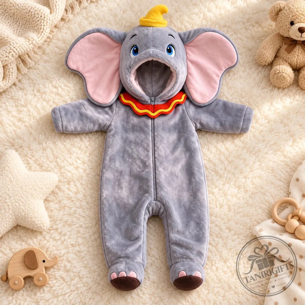 Disney Dumbo Elephant Baby Romper Onesie Costume 2026