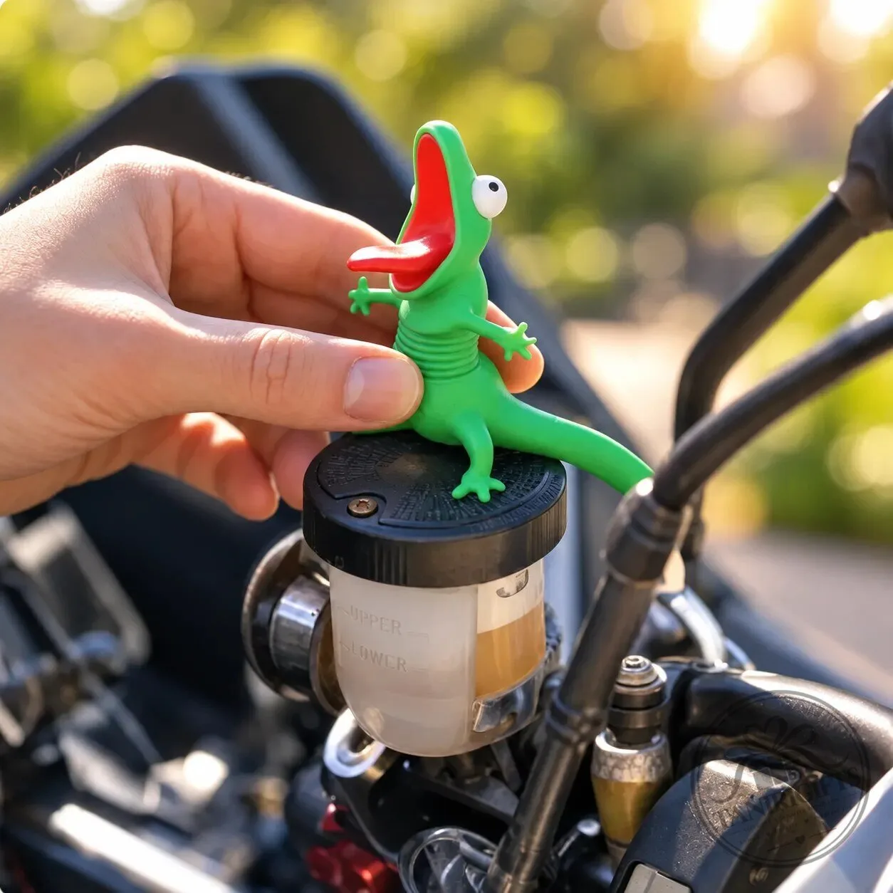 RideBuddy The Lizard Funny Motorcycle Decoration 2026