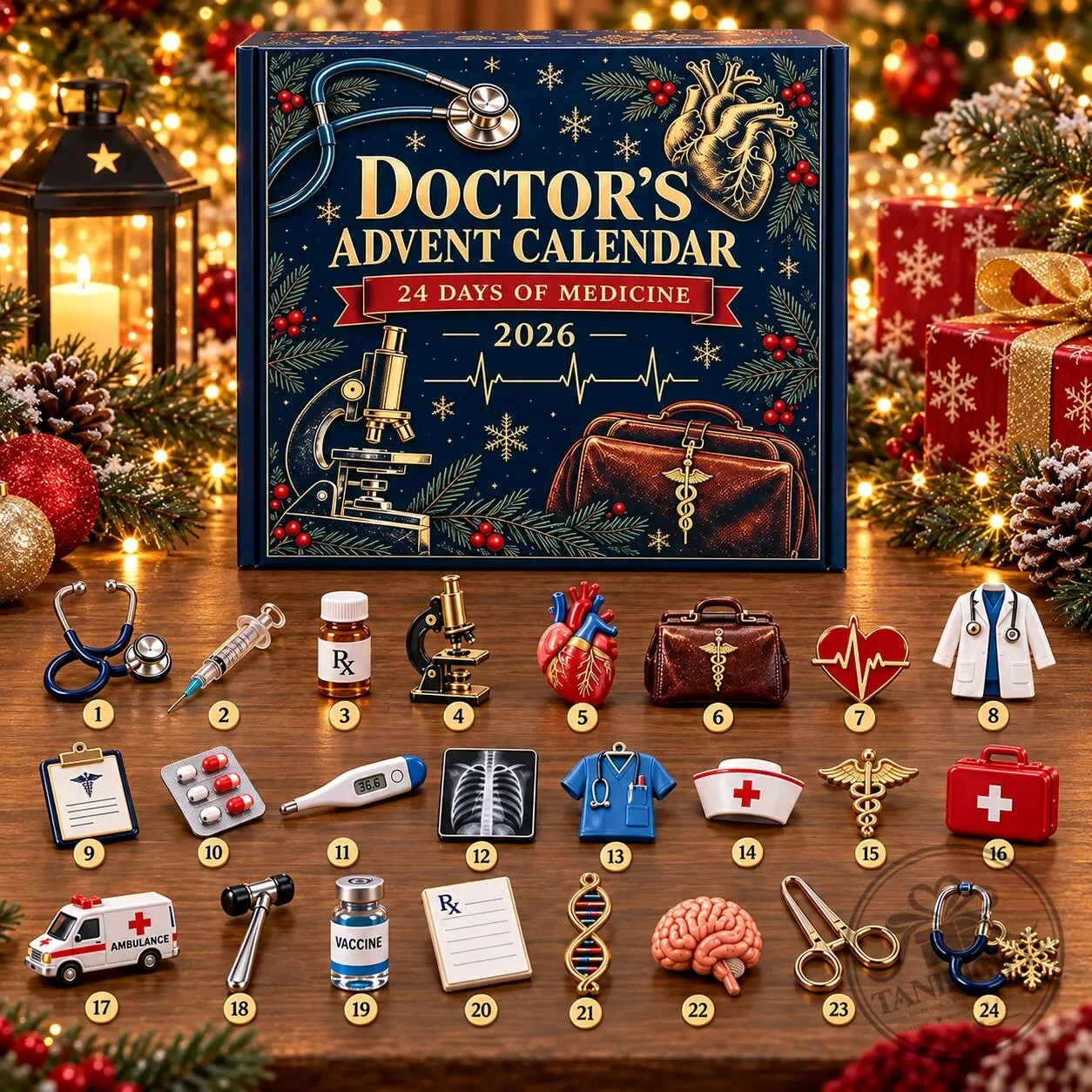 Doctor's Advent Calendar 2026 – 24 Days Of Medicine Medical Christmas Gift