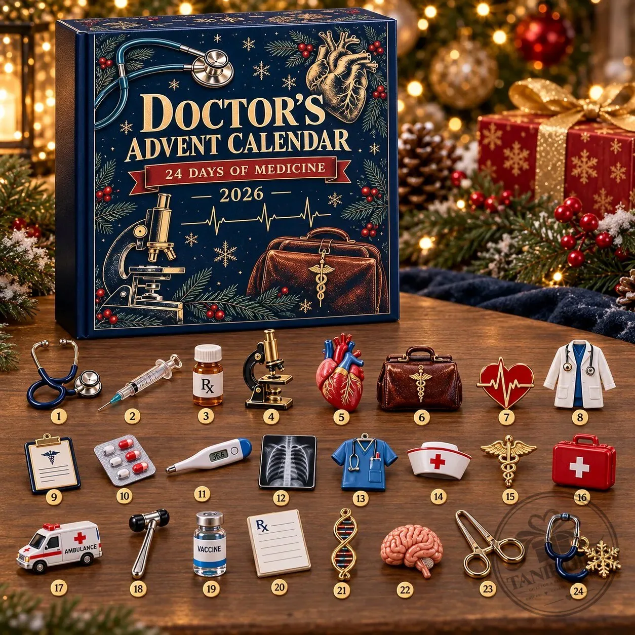 Doctor's Advent Calendar 2026 – 24 Days Of Medicine Medical Christmas Gift 9 Doctor