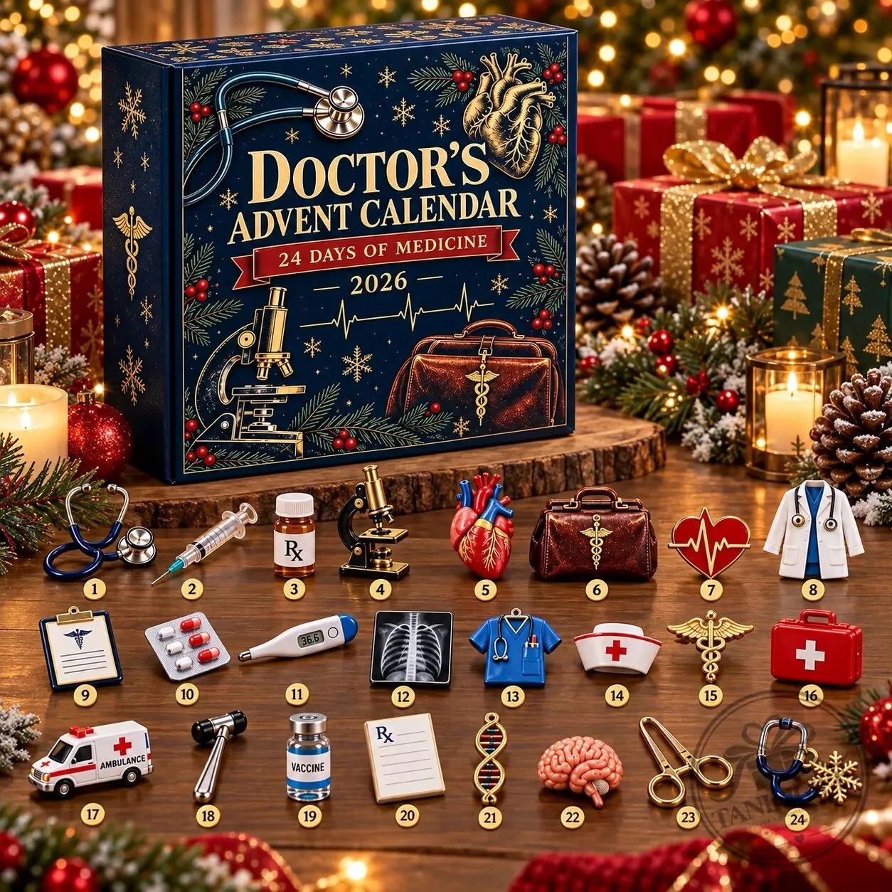 Doctor's Advent Calendar 2026 – 24 Days Of Medicine Medical Christmas Gift 10 Doctor