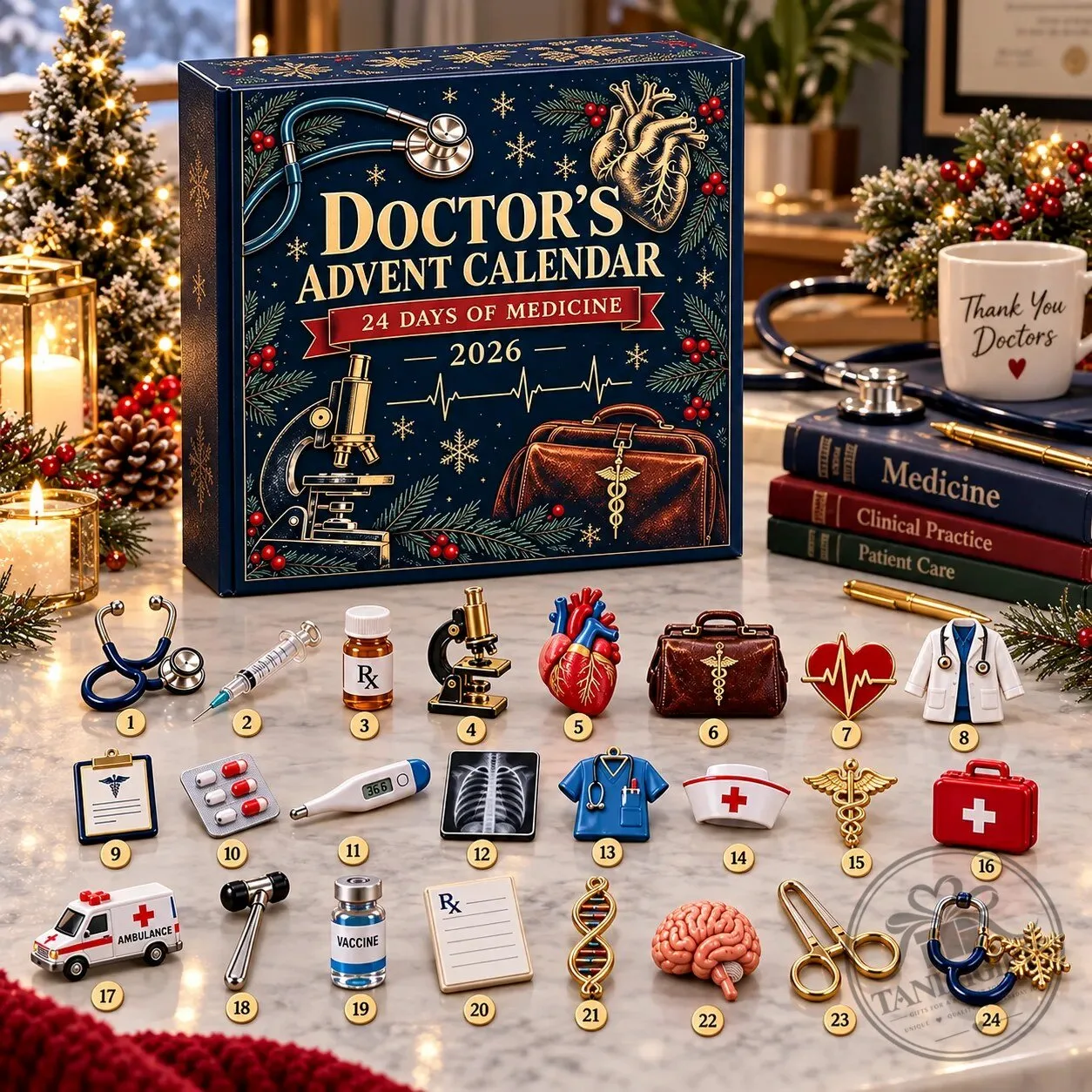 Doctor's Advent Calendar 2026 – 24 Days Of Medicine Medical Christmas Gift 11 Doctor
