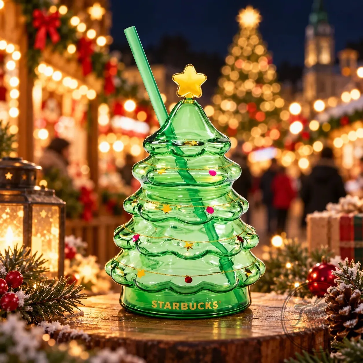 Starbucks Glass Christmas Tree Cold Cup 2026