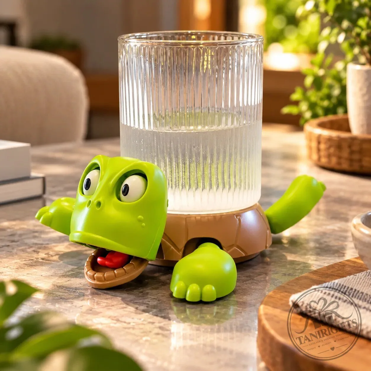 Funny Turtle Coaster - Interactive Turtle Drink Coaster