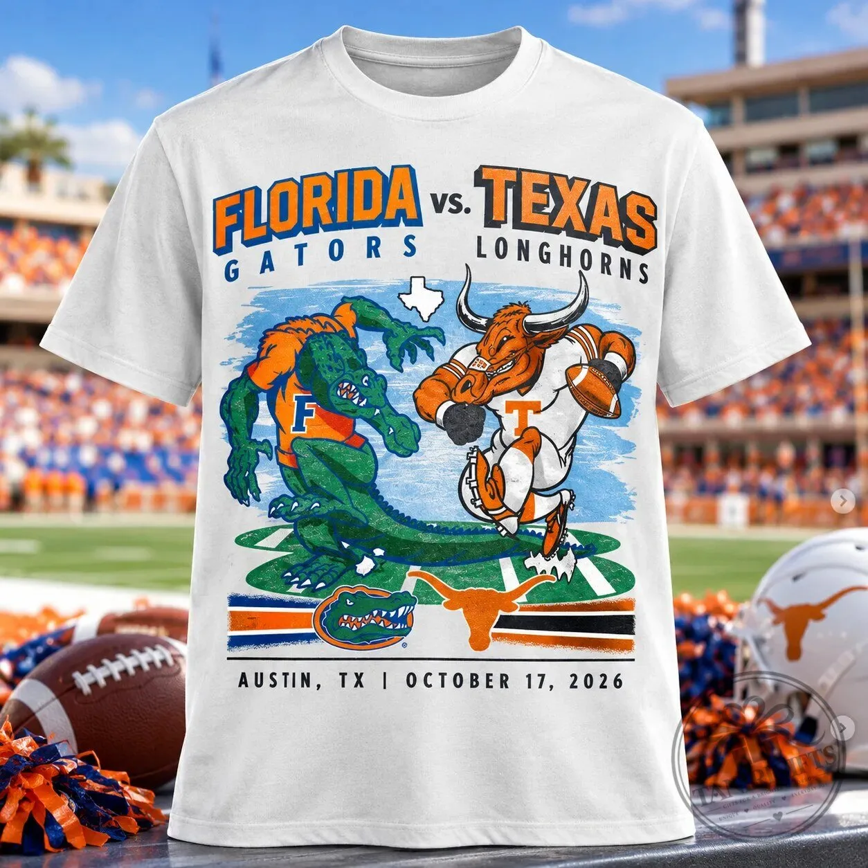 Florida Gators vs Texas Longhorns 2026 Game Day Shirt