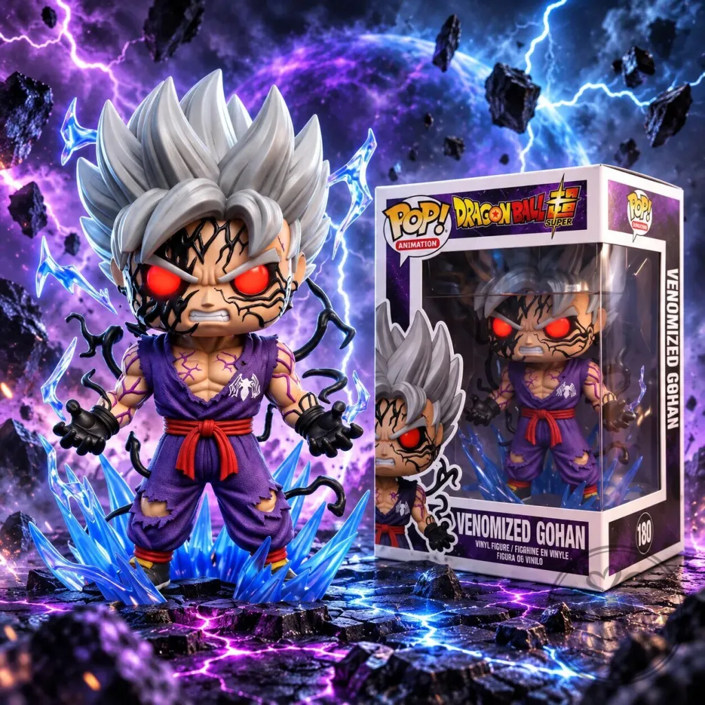 "Unique Collectibles: Venomized Gohan, Golf Sweater, Plush, Error Hot Wheels" 12 Funko Pop Dragon Ball Super Venomized Gohan Figure
