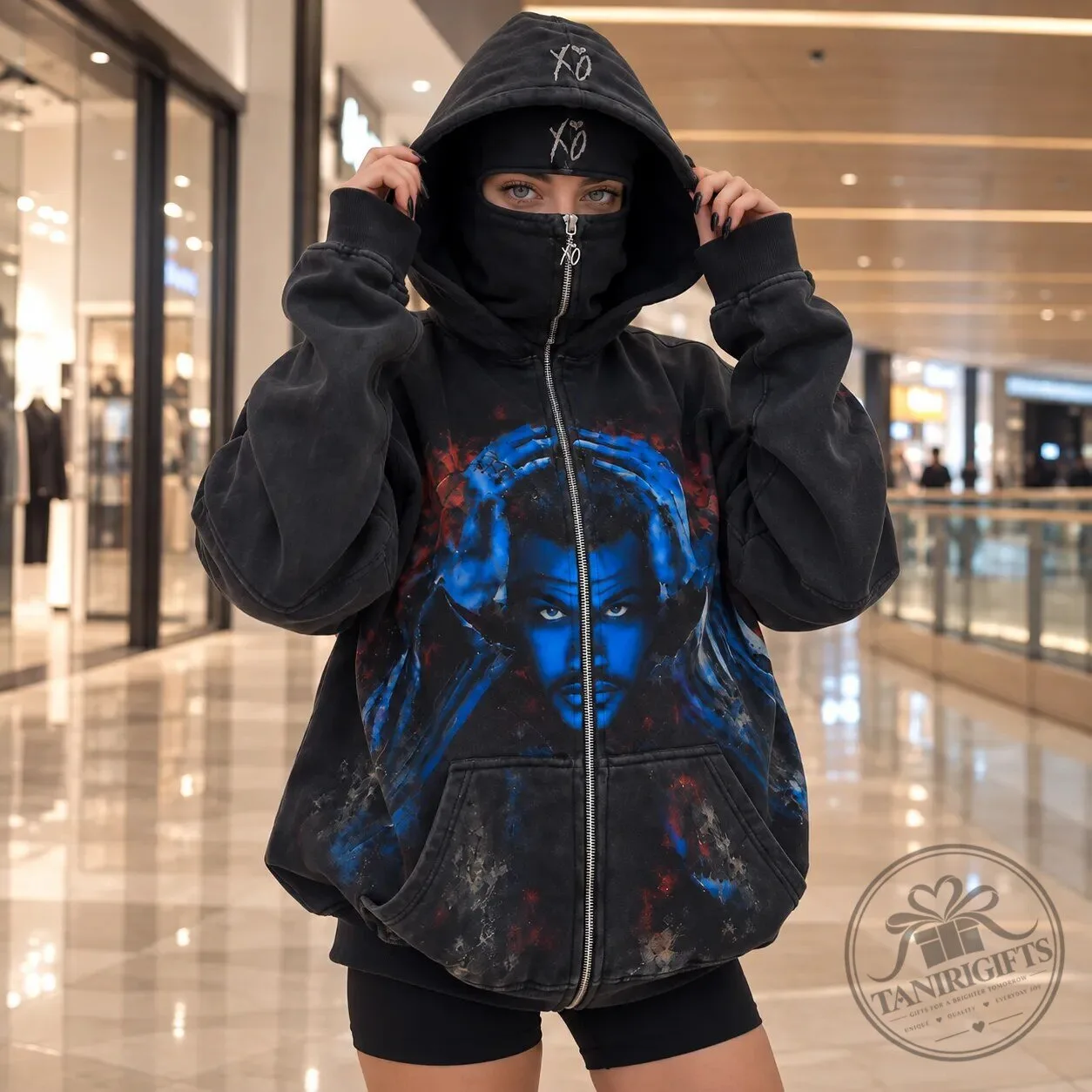 XO Full Zip Mask Hoodie Music Jacket 202 13 XO Full Zip Mask Hoodie Music Jacket 202 product view